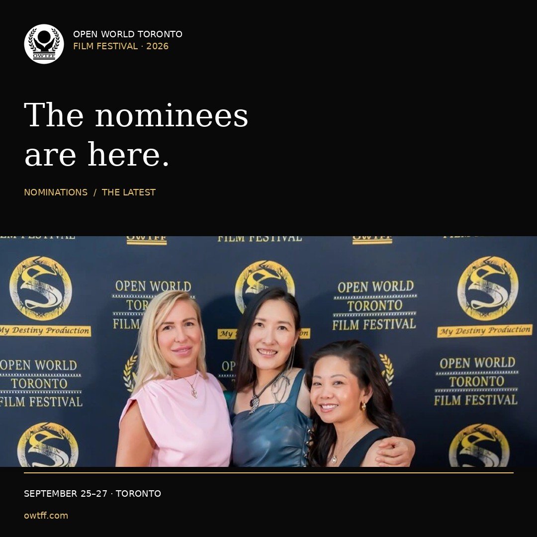 Square social graphic for Meet the OWTFF 2026 nominees